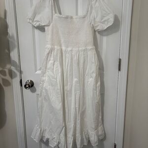 J Crew white summer dress size M